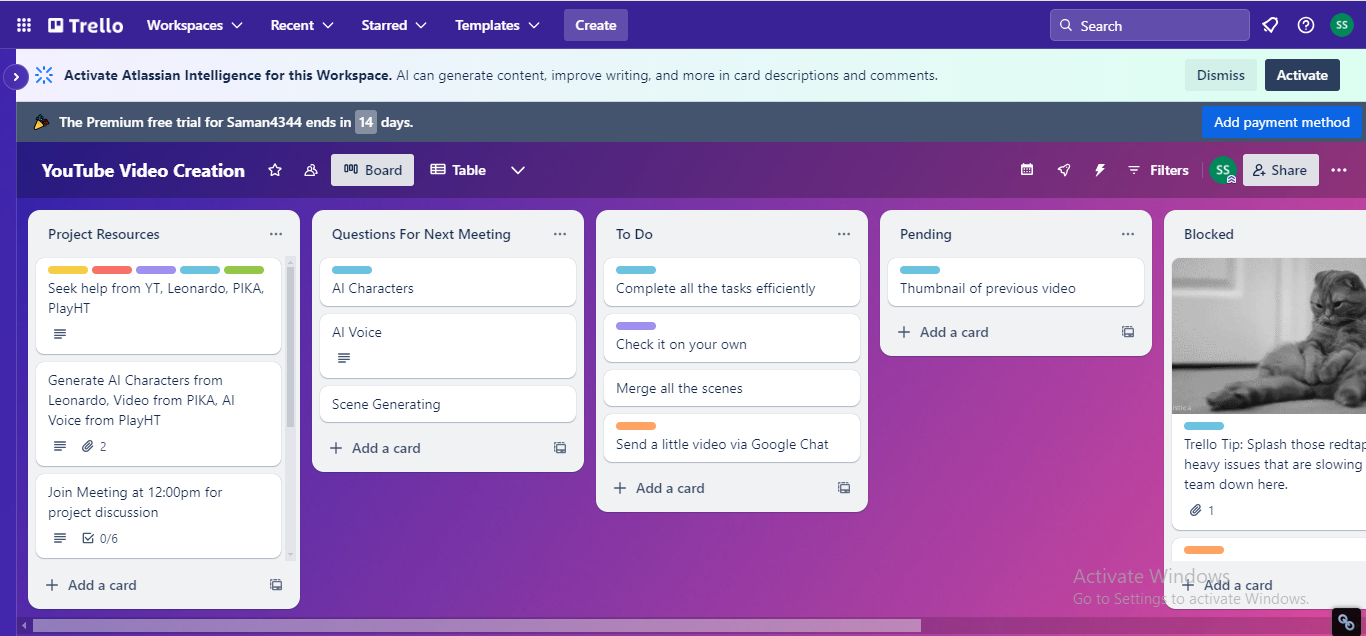 Trello (AI project management tool)